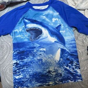 Wonder Nation Shark Swim Rashguard
